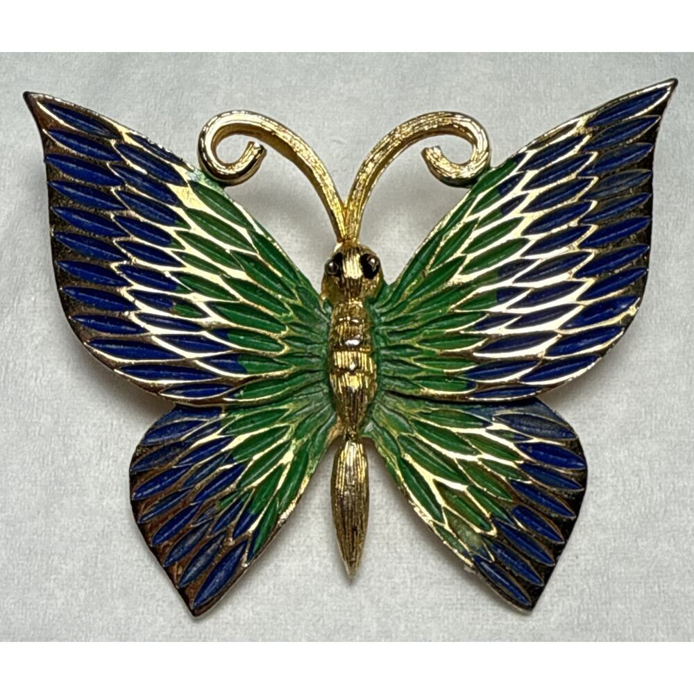 Vintage Jonette Jewlery Butterfly Brooch PB146